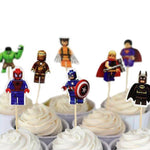 The Lego Superheroes Cake Toppers