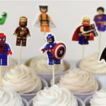 The Lego Superheroes Cake Toppers