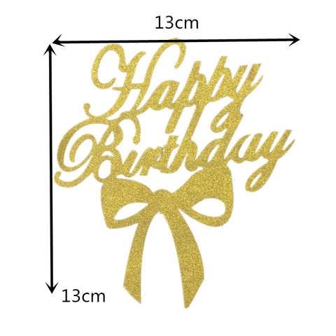 Happy Birthday Party Cake Toppers