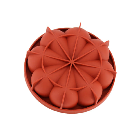 8 Petals Circular Silicone Cake Mold