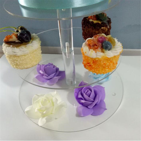 Round Crystal Cake Stand