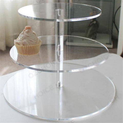 Round Crystal Cake Stand