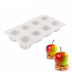 8 Even Apple Pattern Mousse Cake Mold