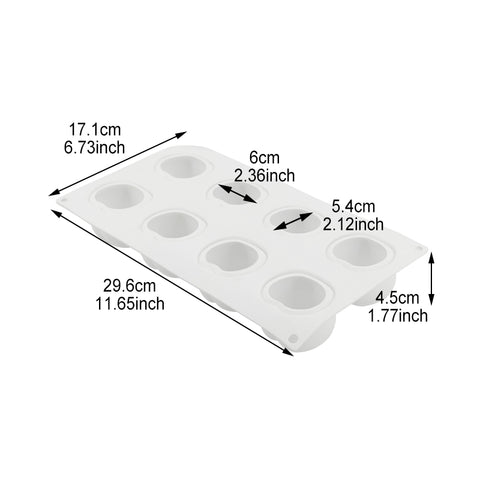 8 Even Apple Pattern Mousse Cake Mold