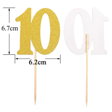 Vivid Birthday Cake Toppers