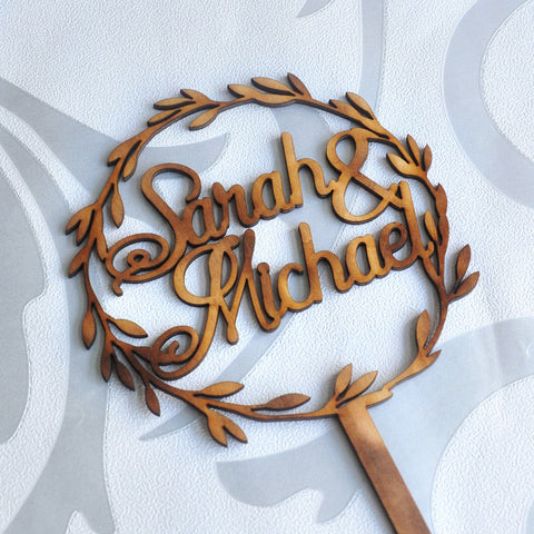 Personalized Wedding Cake Topper