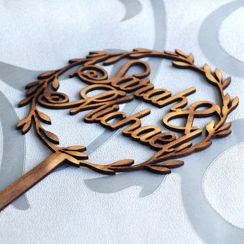 Personalized Wedding Cake Topper
