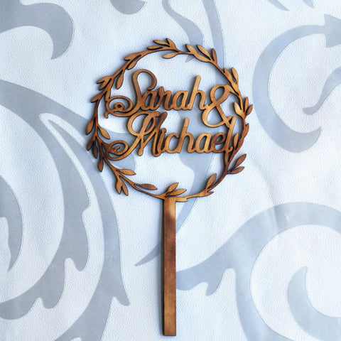 Personalized Wedding Cake Topper