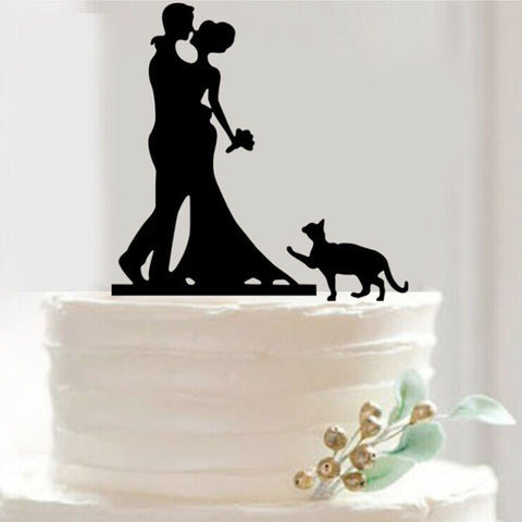 Deluxe Bride and Groom Cake Topper