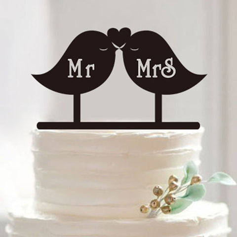 Mr & Mrs Wedding Cake Topper