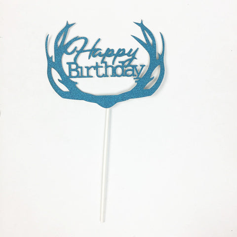 Happy Birthday Party Cake Toppers