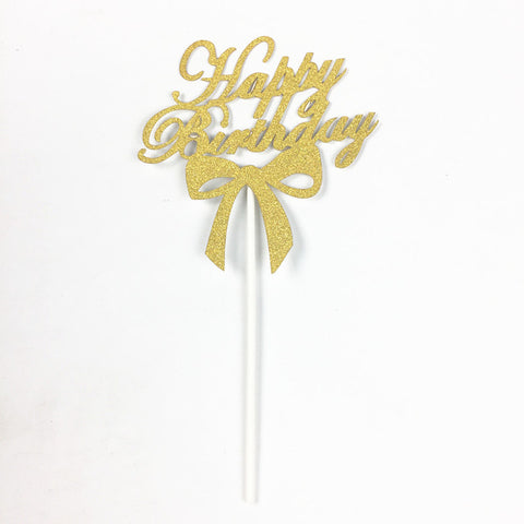 Happy Birthday Party Cake Toppers