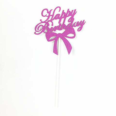 Happy Birthday Party Cake Toppers