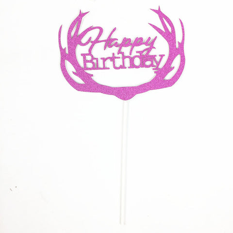 Happy Birthday Party Cake Toppers