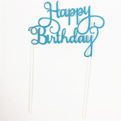 Happy Birthday Party Cake Toppers