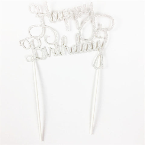 Happy Birthday Party Cake Toppers